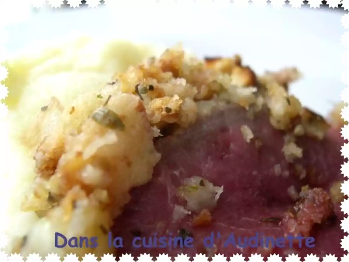 Rôti de boeuf en croûte d'herbes et de pain, à la moutarde Maille - photo 2