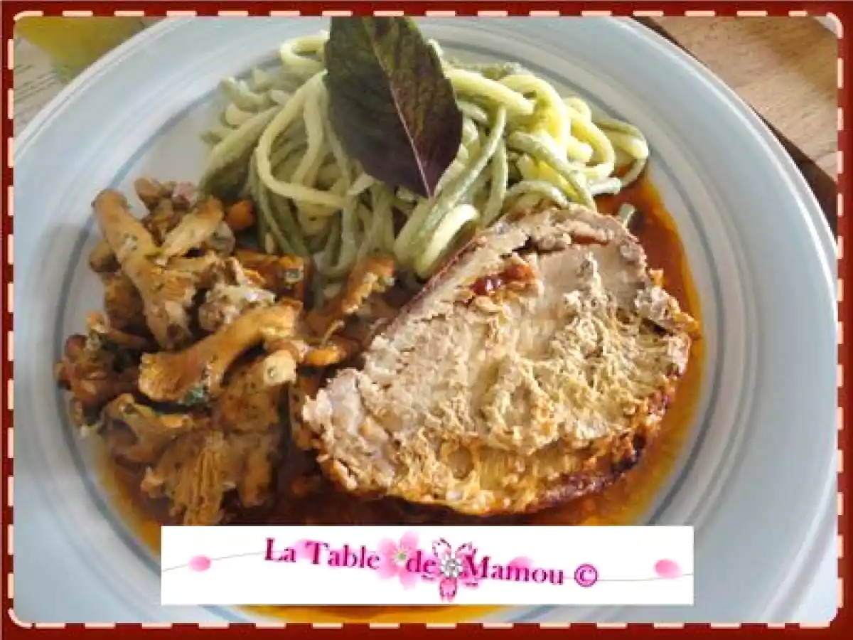 Rôti de porc au cheddar, emmenthal Suisse, et lard du Tyrol - photo 2