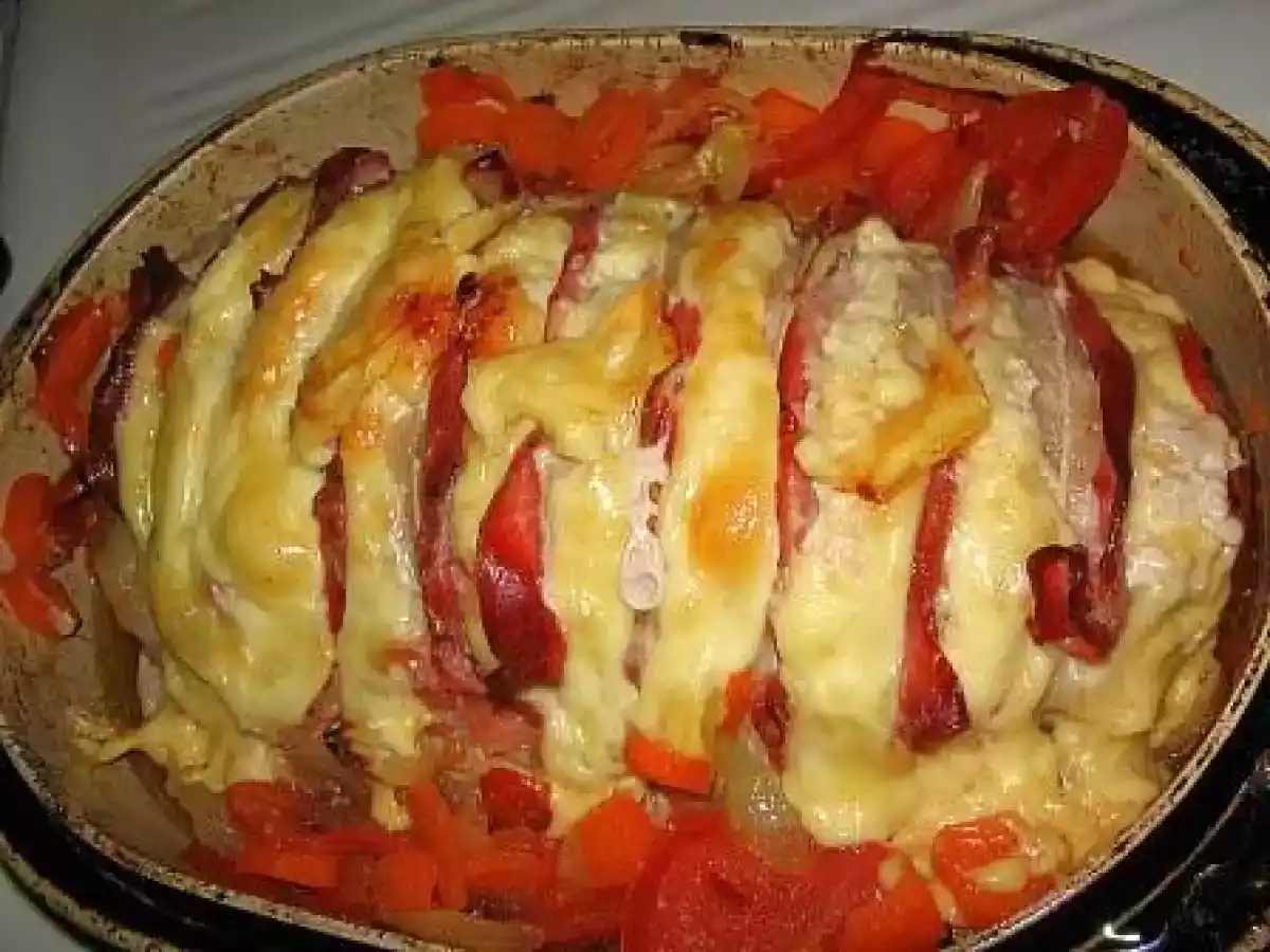 Rôti de porc au gratin