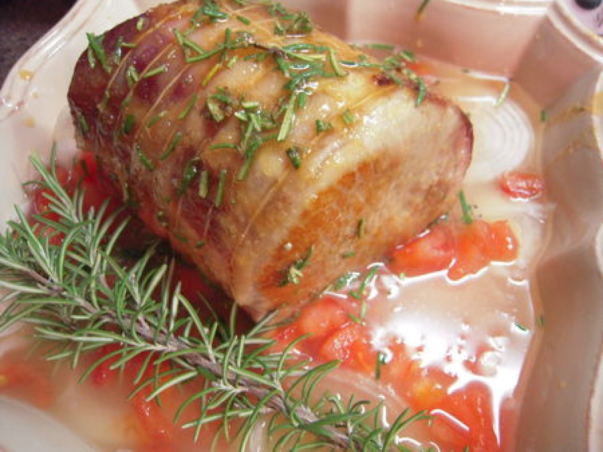 Recette de rôti de porc au miel et romarin