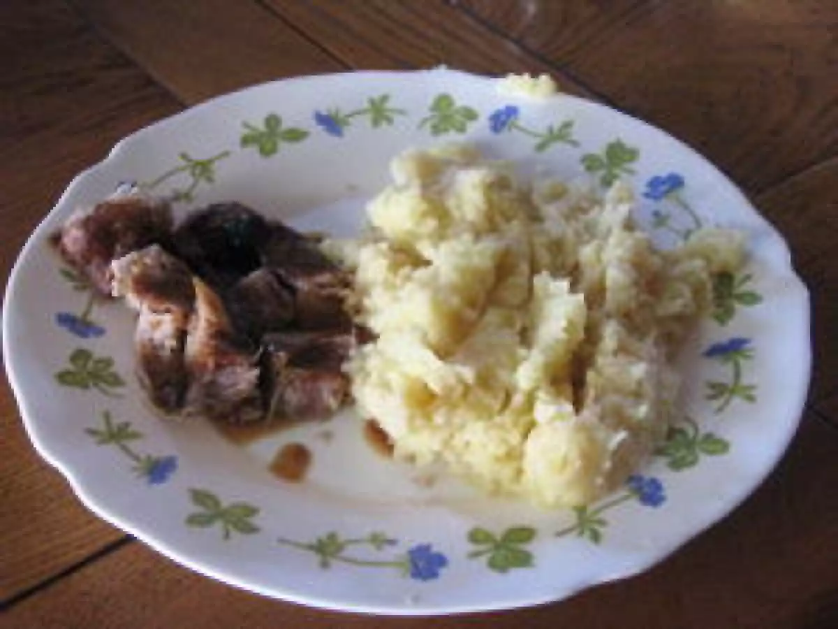 Roti de porc au sirop d'érable et sa purée de céléri