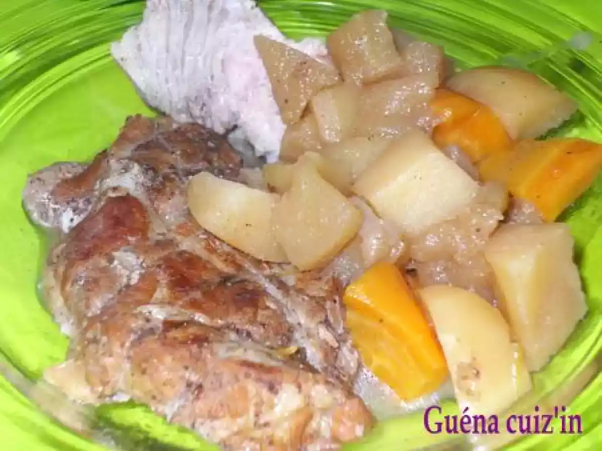 Rôti de porc aux 2 pommes