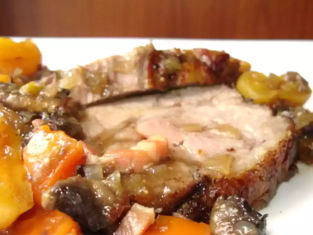 ROTI DE PORC AUX FRUITS SECS