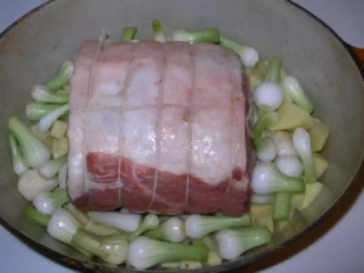 Rôti de porc aux petits oignons et au cognac - photo 2