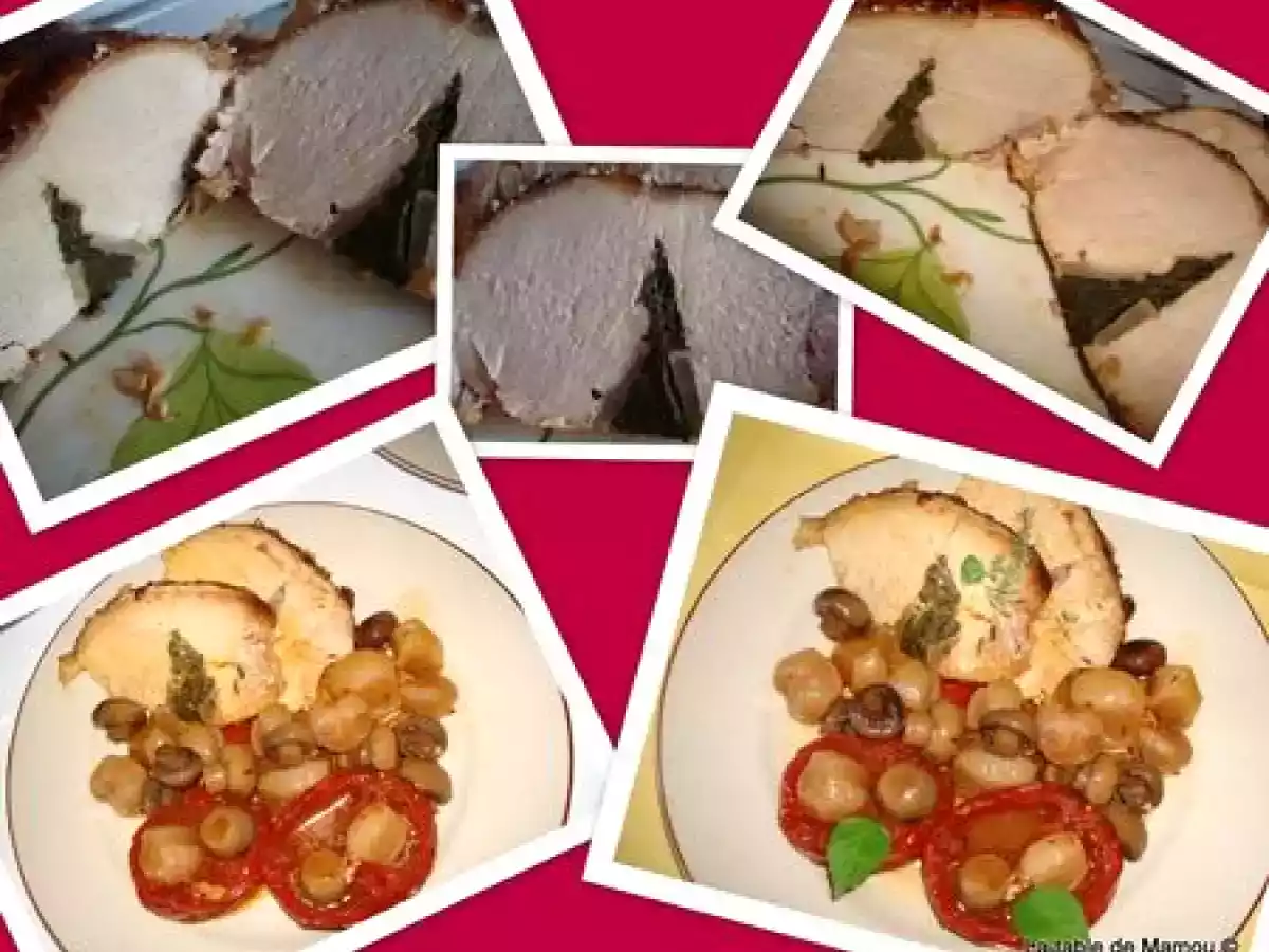 Rôti de porc aux radis