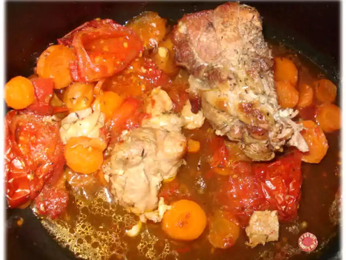 Rôti de porc aux tomates