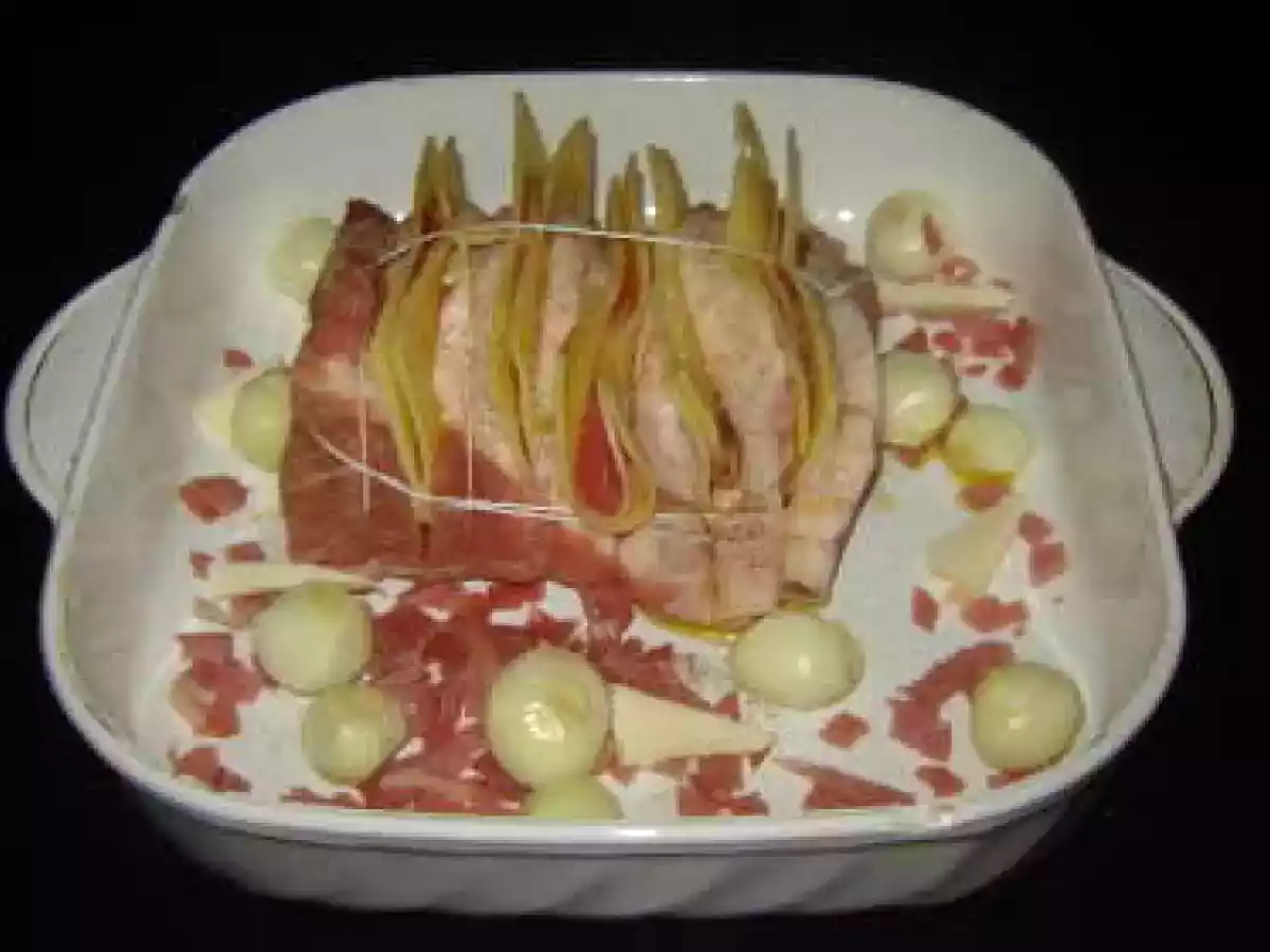 Rôti de porc bacon emmental