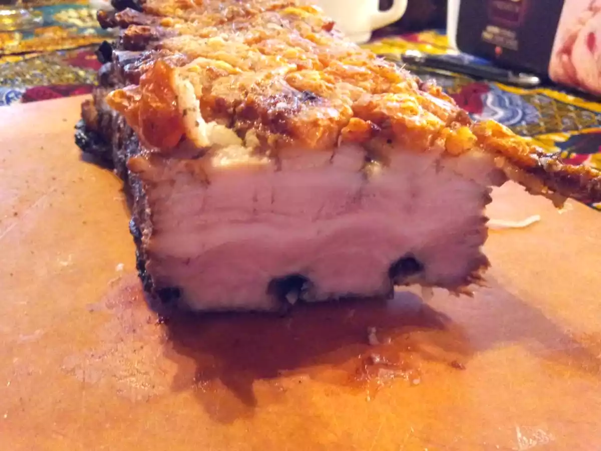 Rôti de porc laqué au miel