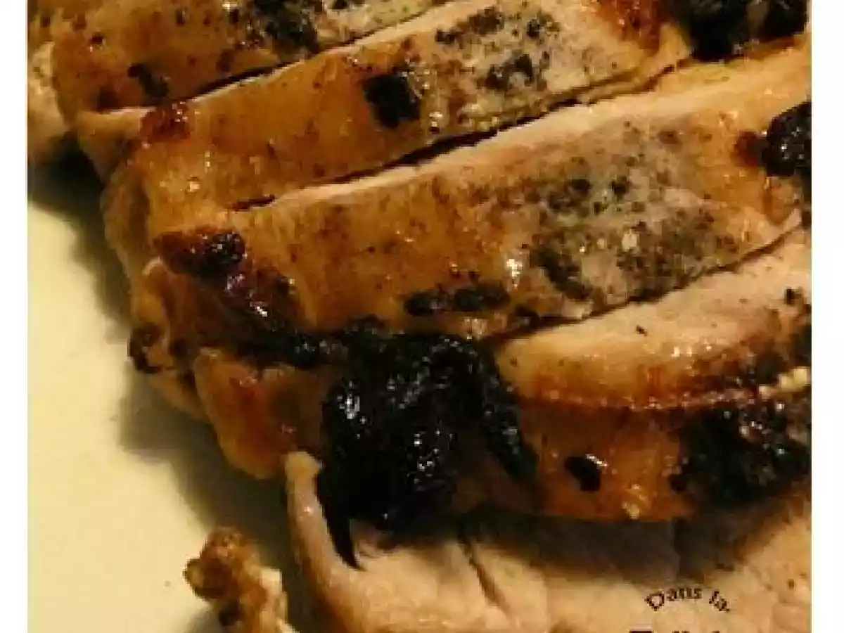 ..Rôti de porc laqué au miel et poivre de Sichuan..