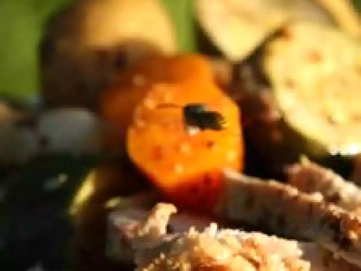 Roti de porc parfumé au miel et moutarde