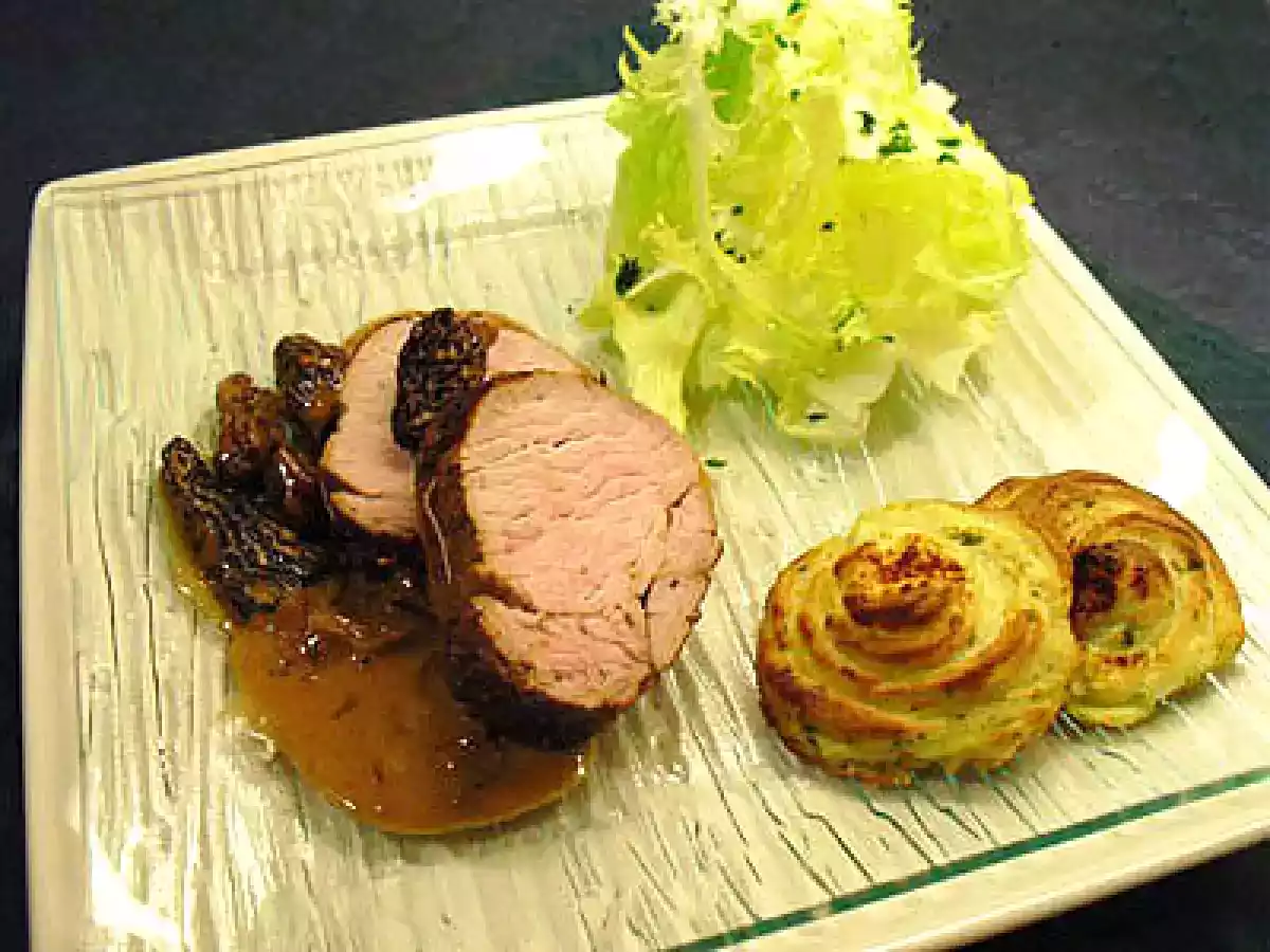 Rôti de veau aux morilles