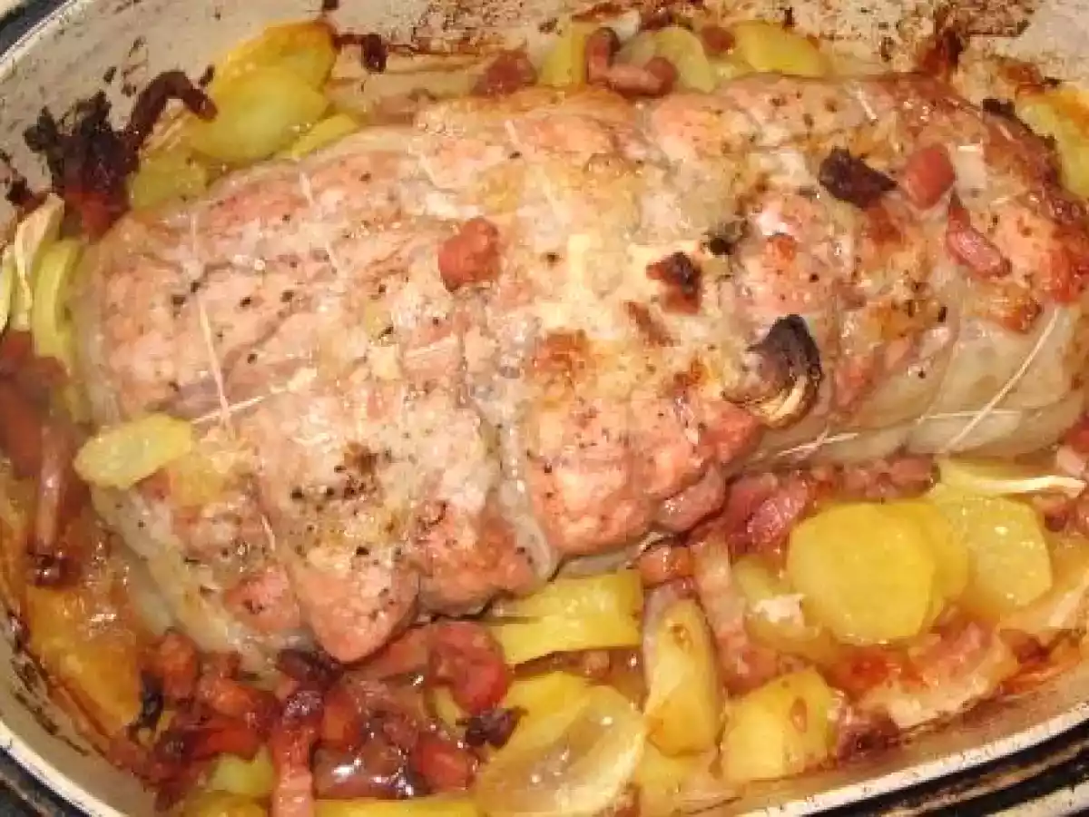 Rôti de veau façon paysanne