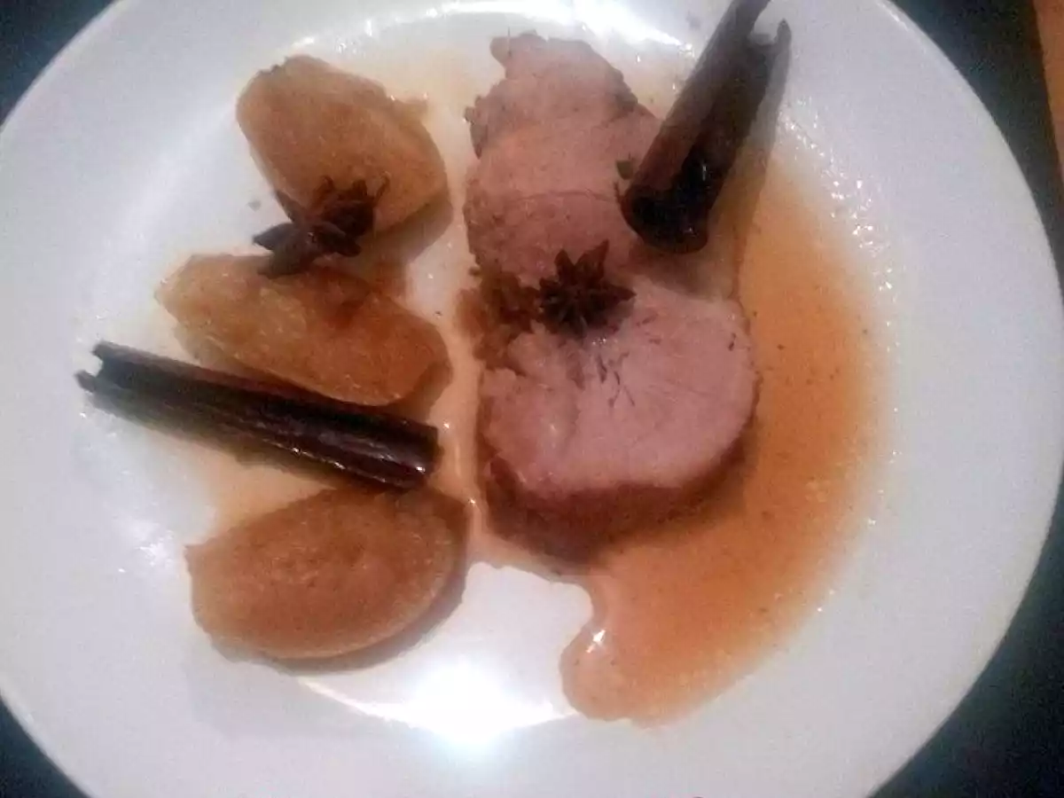 Rôtis de porc aux saveurs de noel