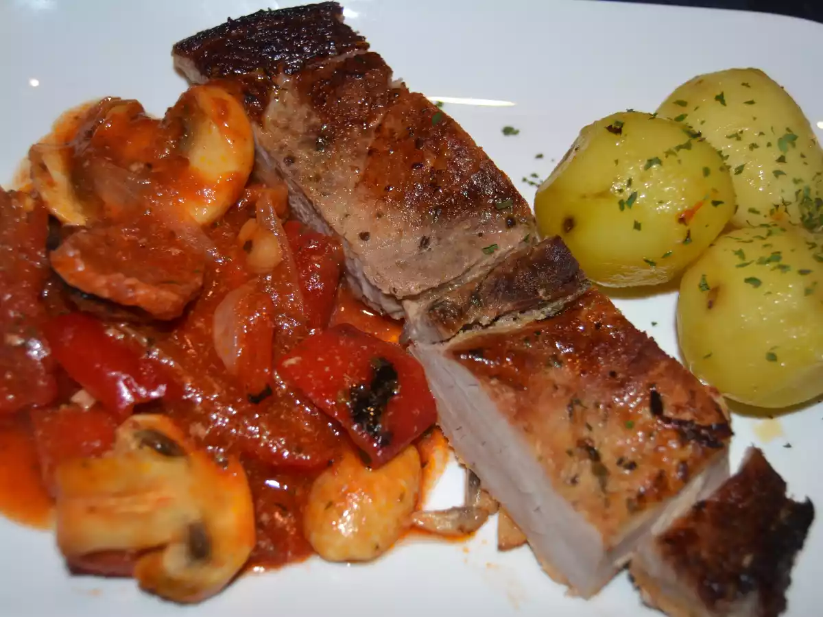 Rouelle de Porc à l' Andalouse