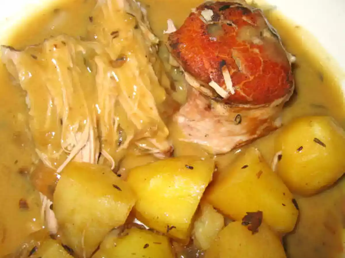 Rouelle de porc au cidre