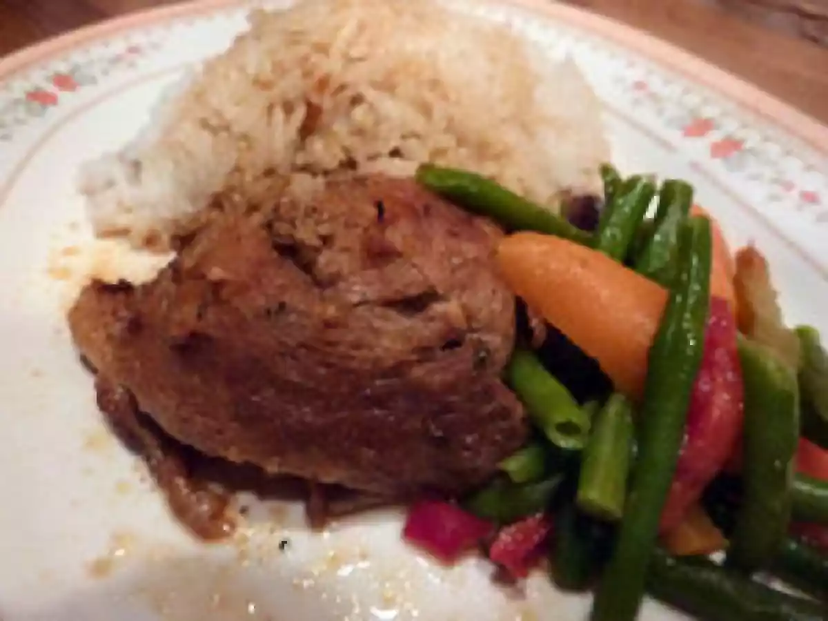 Rouelle de porc version asiatique