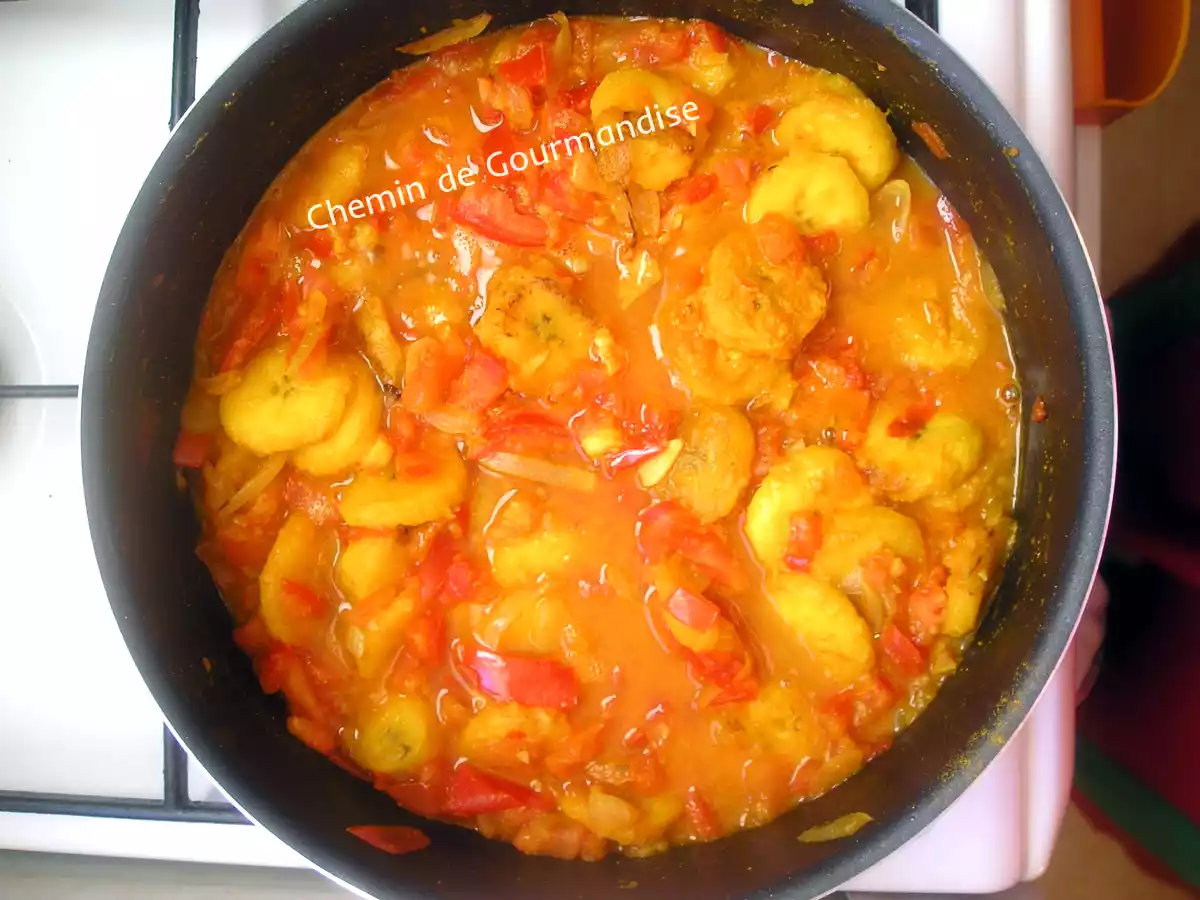 Rougail à la bananes plantains