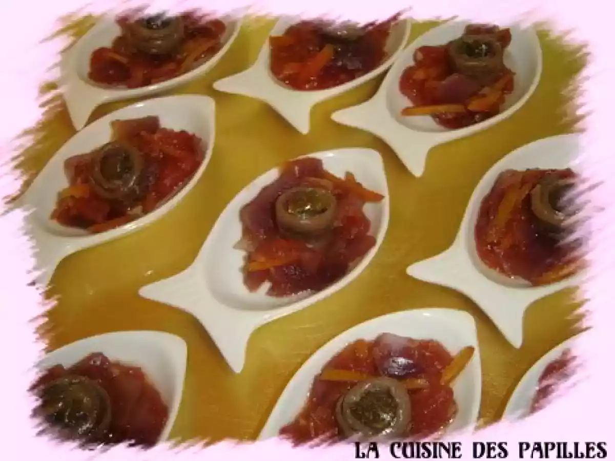 Rougail de tomates à l'orange et aux anchois