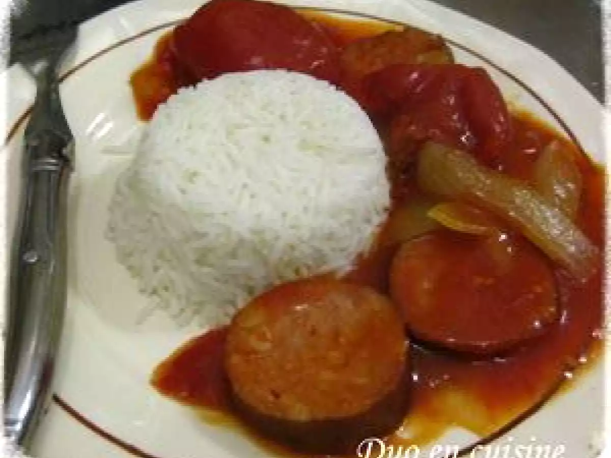 Rougail saucisse à la saucisse de morteau