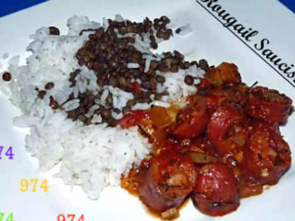 Rougail saucisses traditionnel