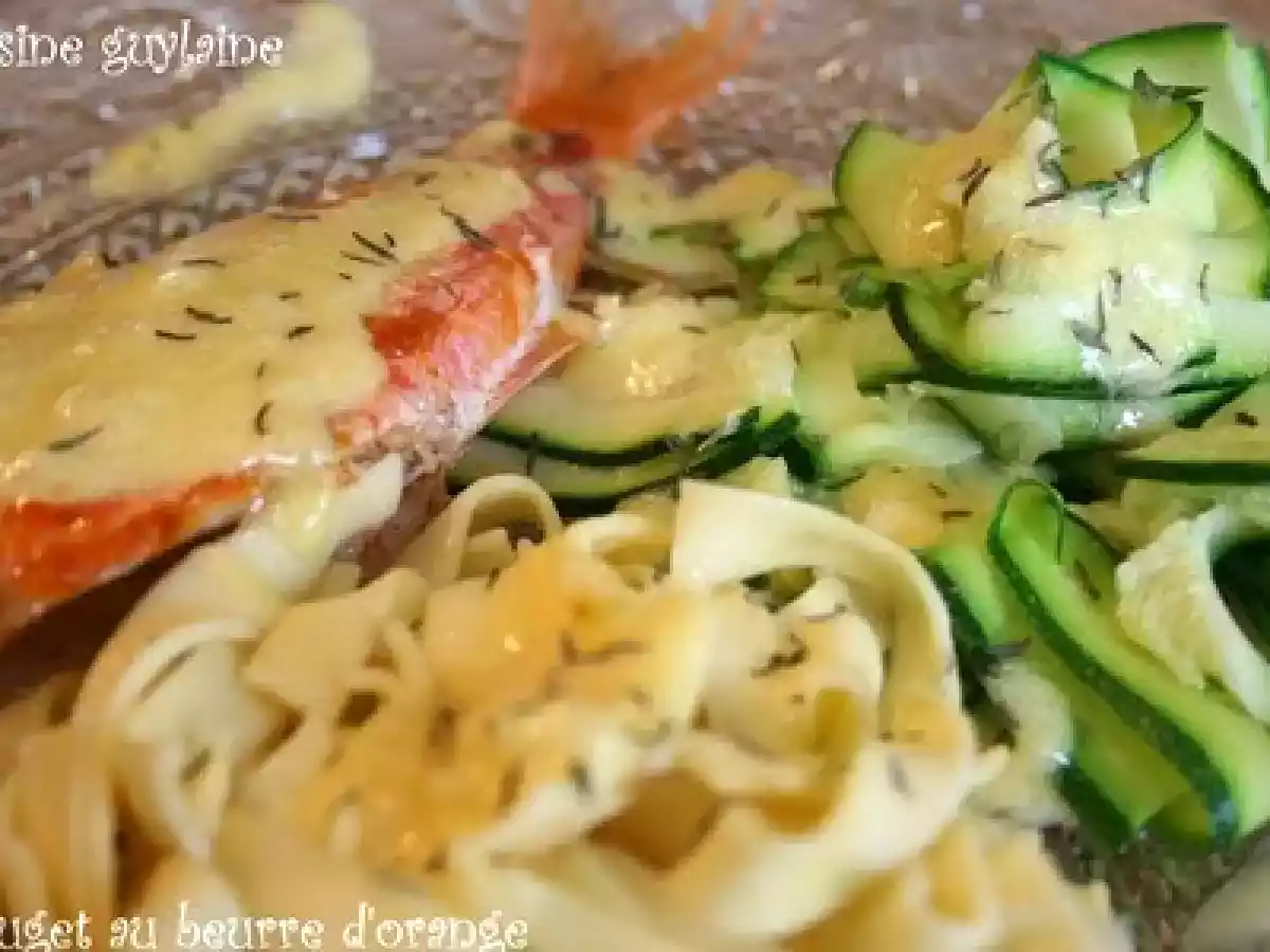 Rouget au beurre d'orange (Noël)