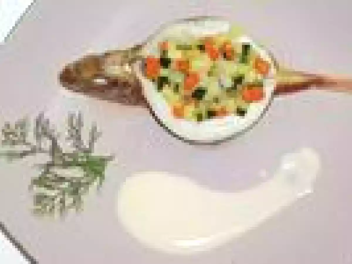 Rouget farci aux petites légumes, sauce vin blanc au thym