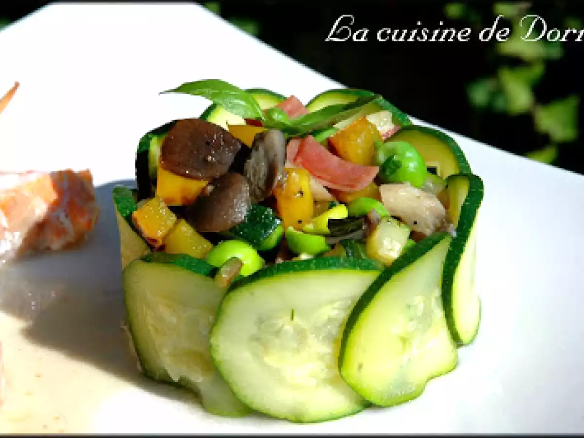 Roulade de saumon et coquilles Saint-Jacques accompagnée de sa jardinière de légume - photo 4