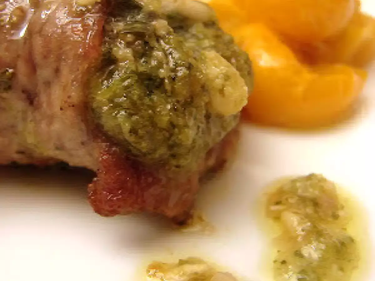 Roulade de veau au pesto roquette-basilic - photo 2
