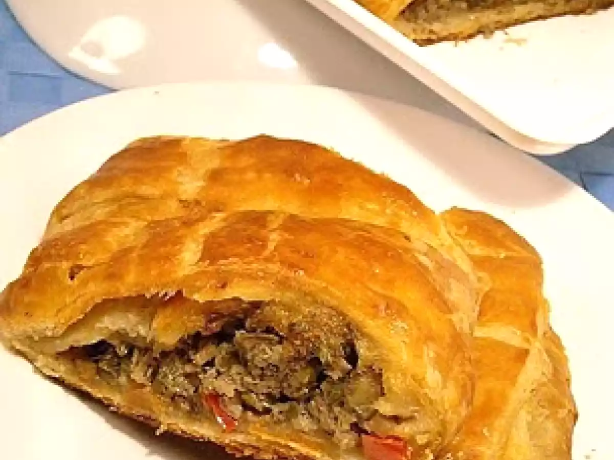 Roulade feuilletée à la pâte de sardines