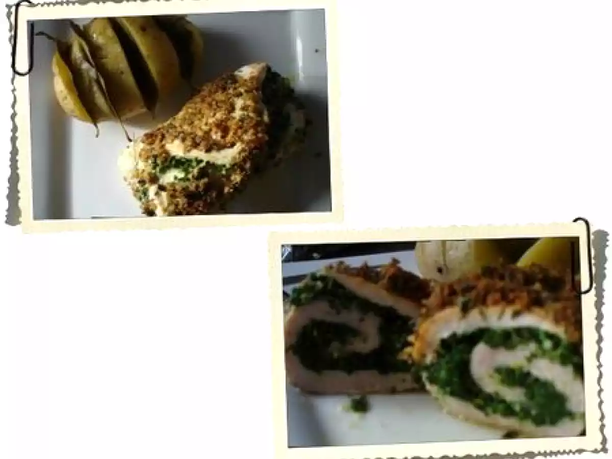 Roulades de dinde aux épinards corrigées par WW