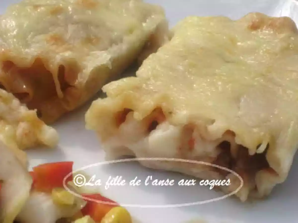 ROULADES DE LASAGNE AU CAPICOLLO SAUCE BÉCHAMEL - photo 3