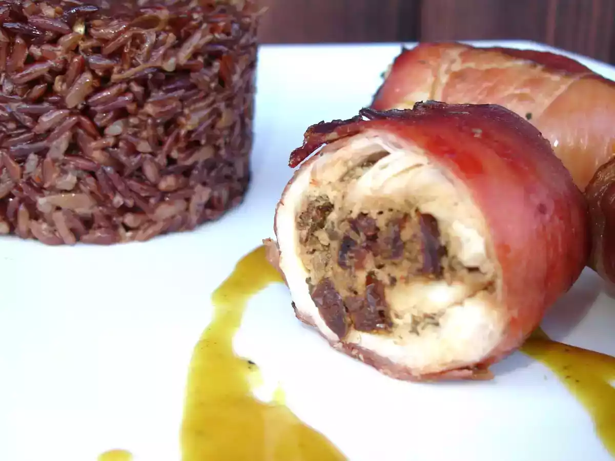 ROULADES DE POULET AU JAMBON CRU