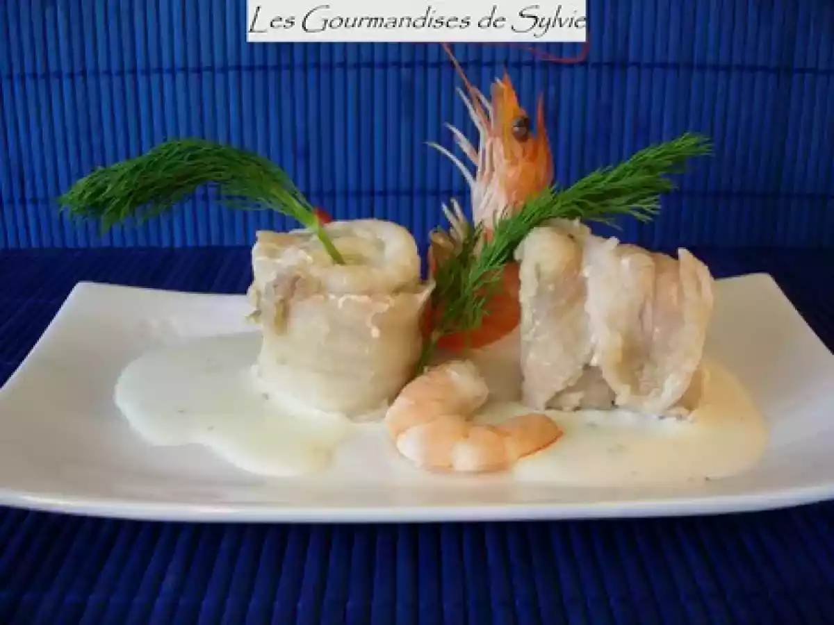 Roulades de Sole à la Crème de Vanille