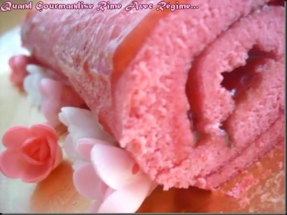 Roulé à la Fraise et au Sirop de Coquelicot (WW) et recette pour la bonne cause - photo 2