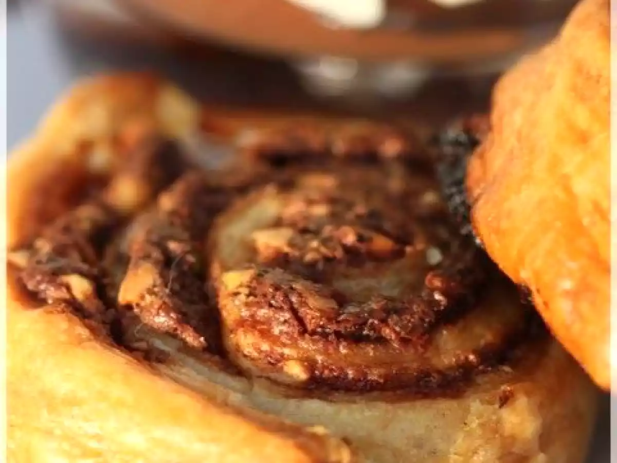 Roulé au Nutella et ses éclats de Cacahuètes