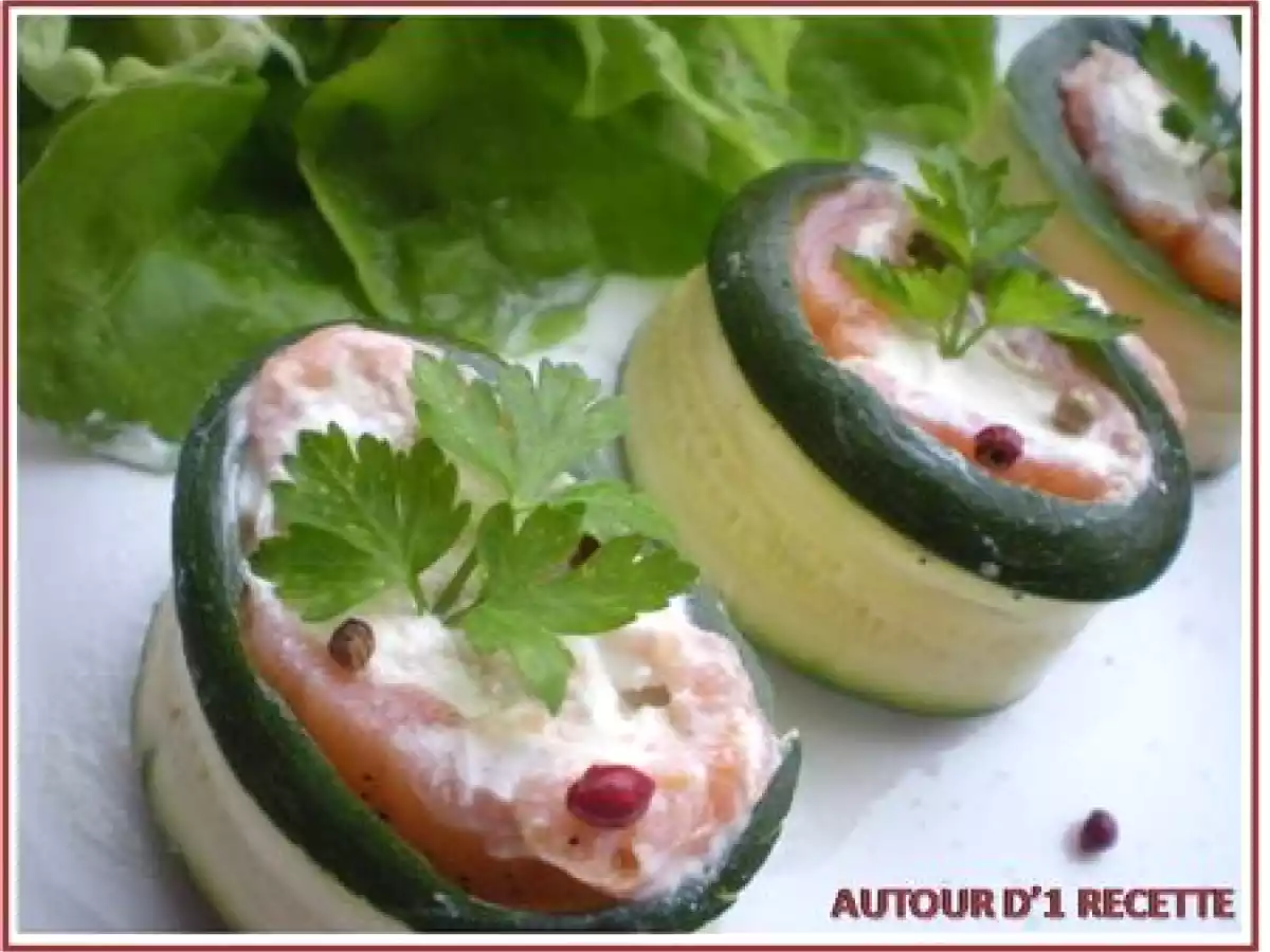 Roulé au Saumon Fumé, Courgettes & Fromage frais - photo 3