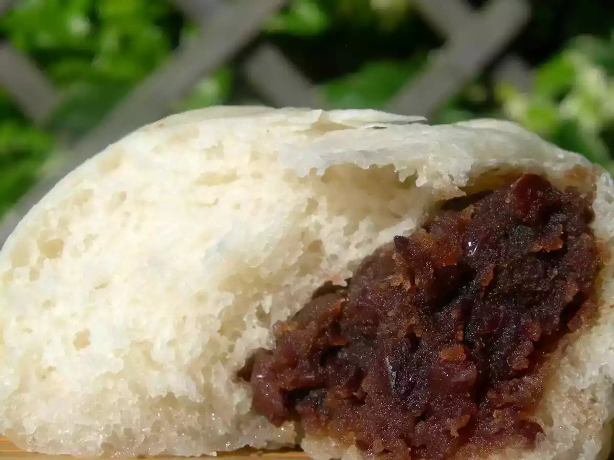 Roulé au thé matcha et haricots azukis et manjus aux haricots azukis - photo 3