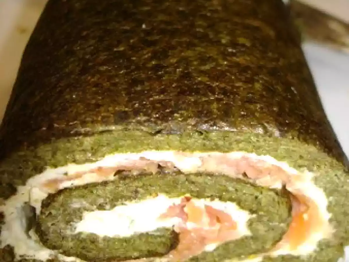 Roulé aux épinards, saumon fumé et boursin - photo 2