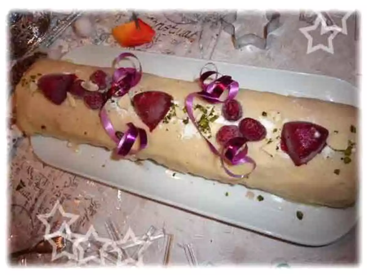 Roûlé aux framboises, glaçage citron. - photo 2