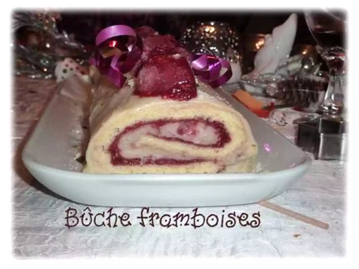 Roûlé aux framboises, glaçage citron. - photo 3