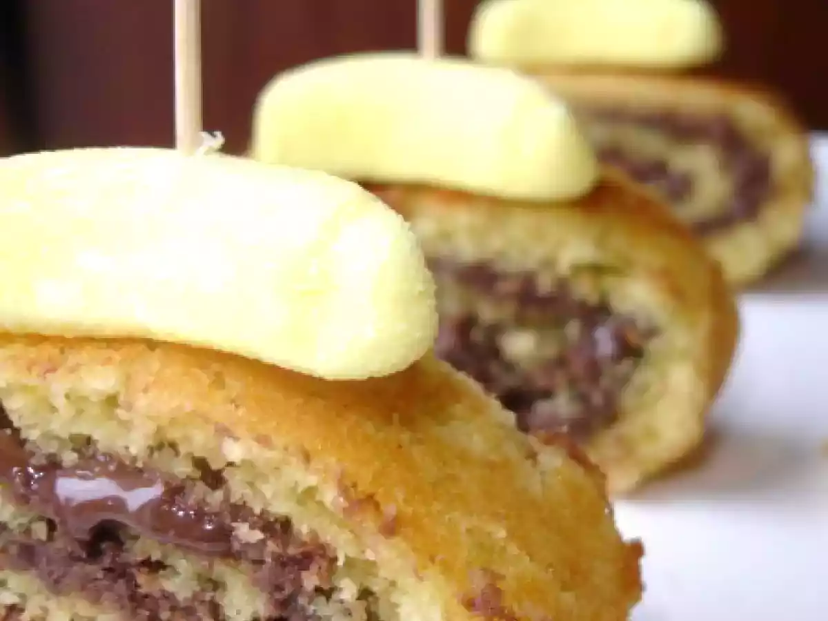 ROULE BANANE HARIBO ET NUTELLA