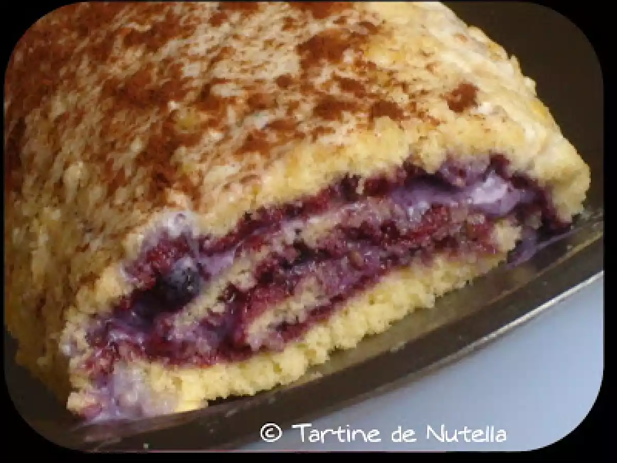 Roulé chocolat blanc-myrtille - photo 3