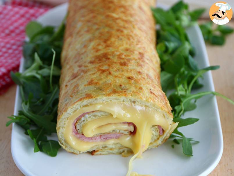 Roulé de pommes de terre à la Raclette de Savoie et au jambon