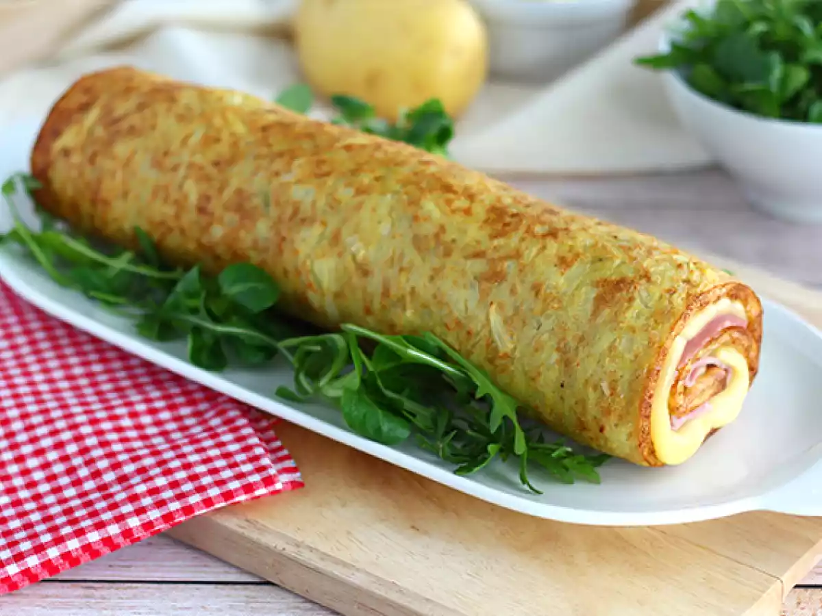 Roulé de pommes de terre à la Raclette de Savoie et au jambon - photo 2