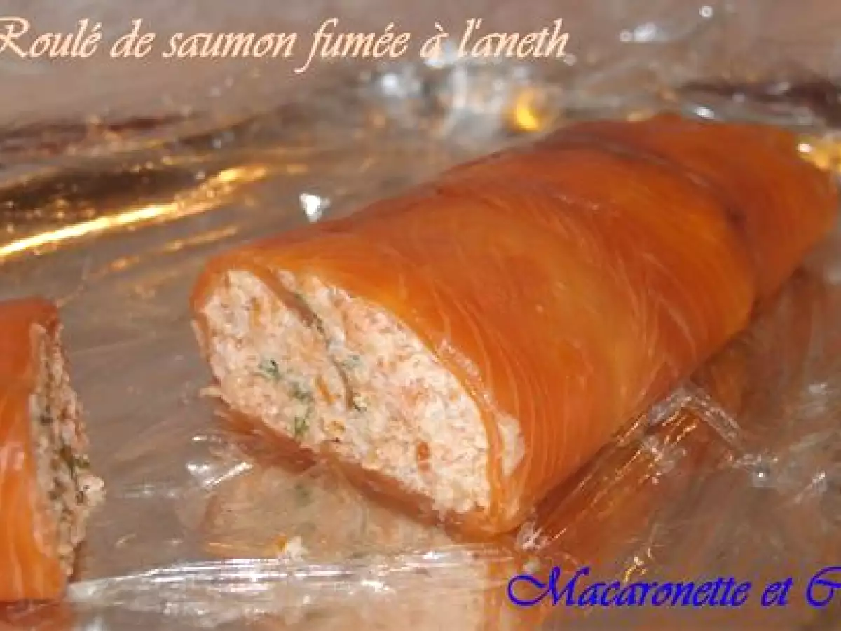 Roulé de saumon fumé à l'aneth et crème d'asperges - photo 2