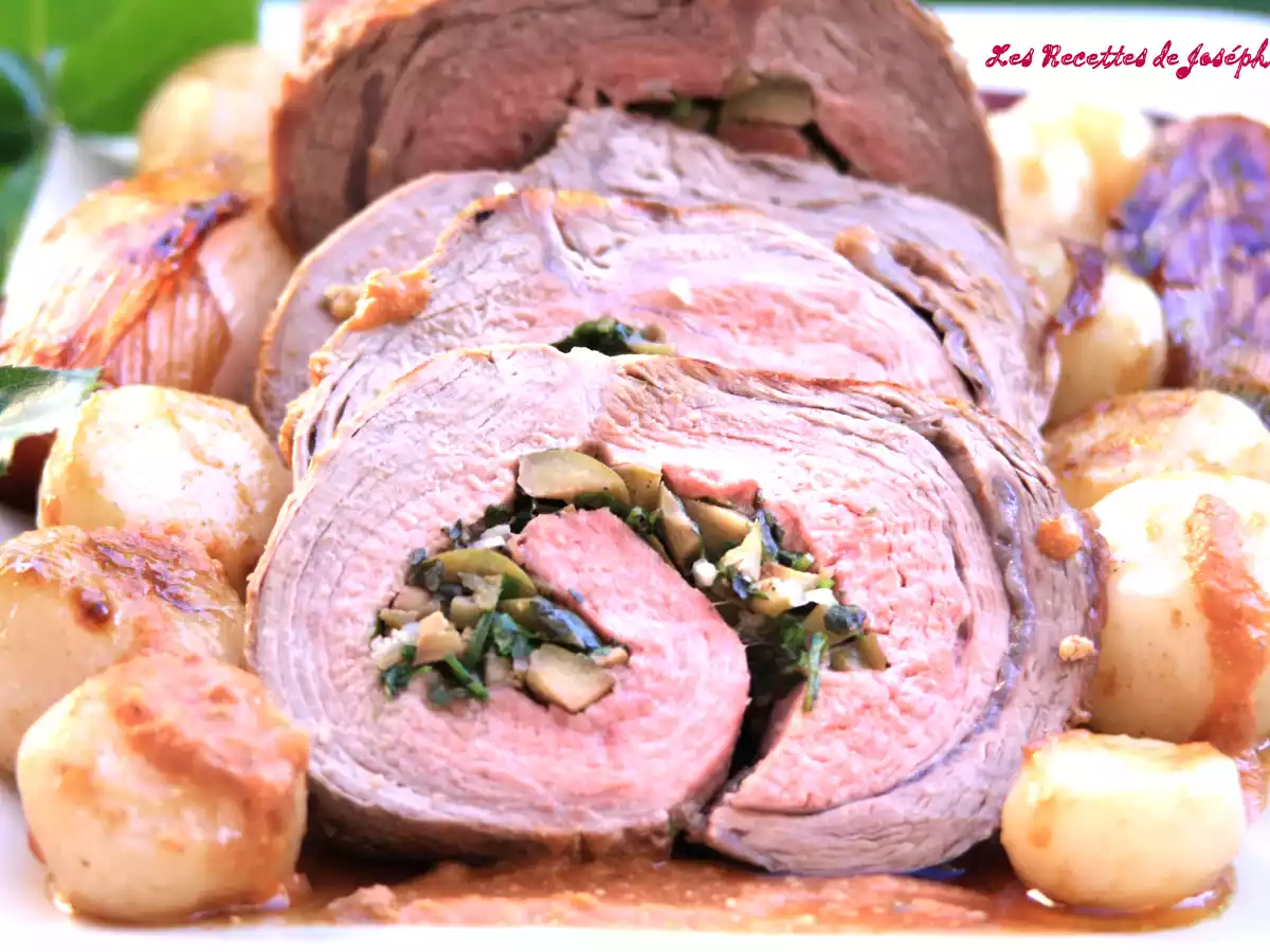 Roulé de veau à la Romaine