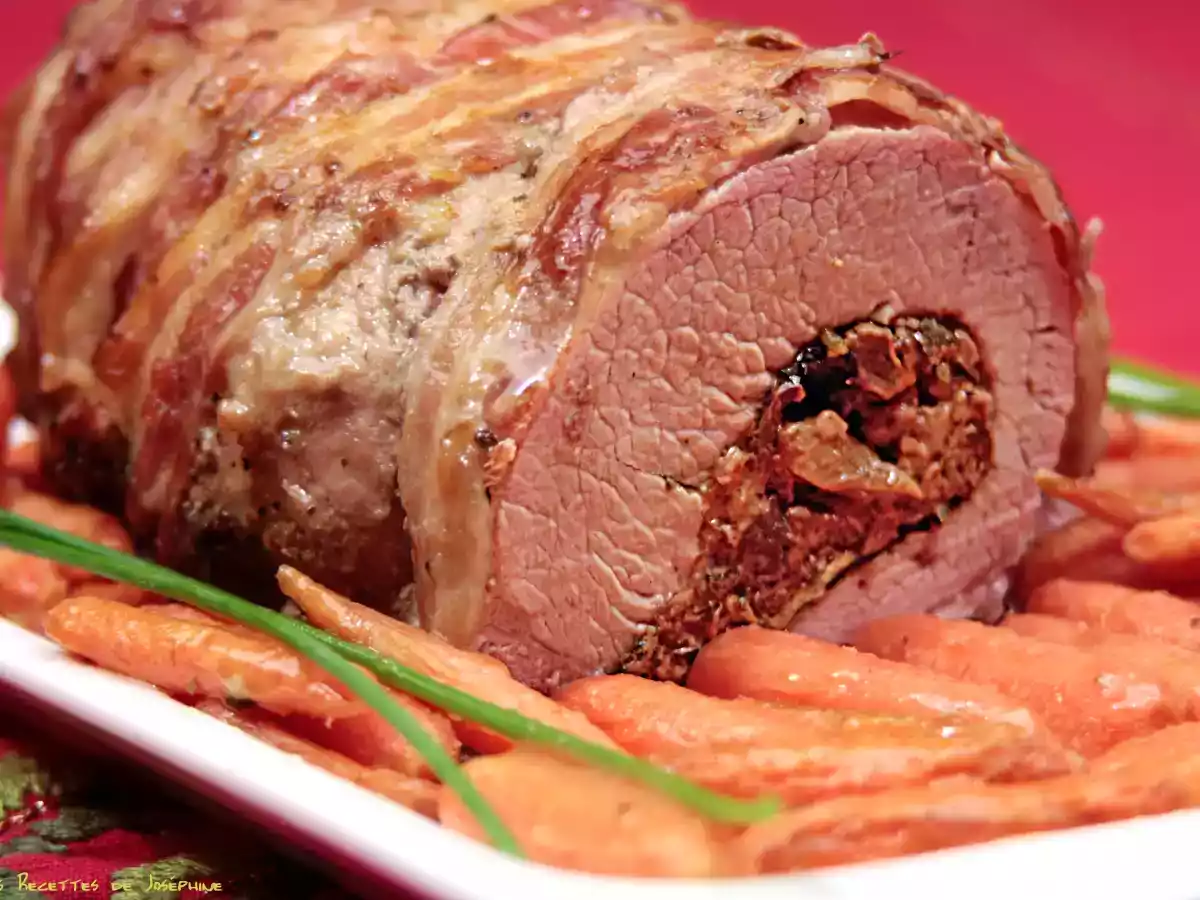 Roulé de veau aux cèpes