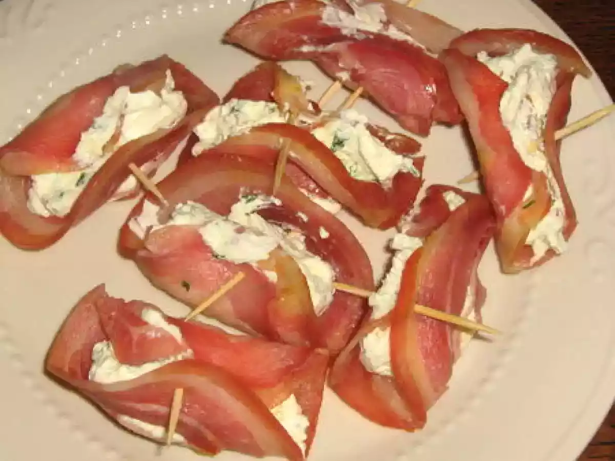 Rouleaux de coppa au fromage frais