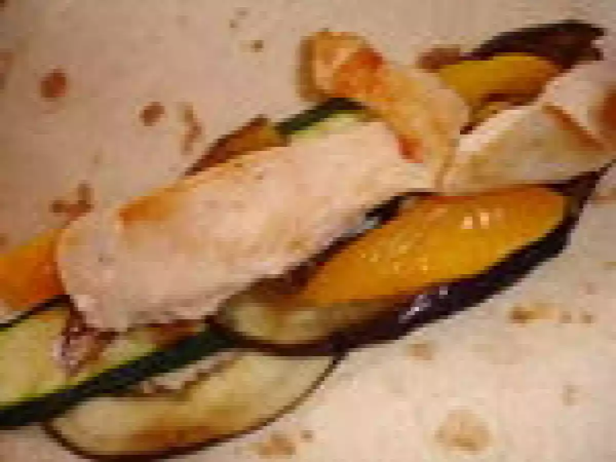Rouleaux de poulet, aubergines et courgettes - photo 2