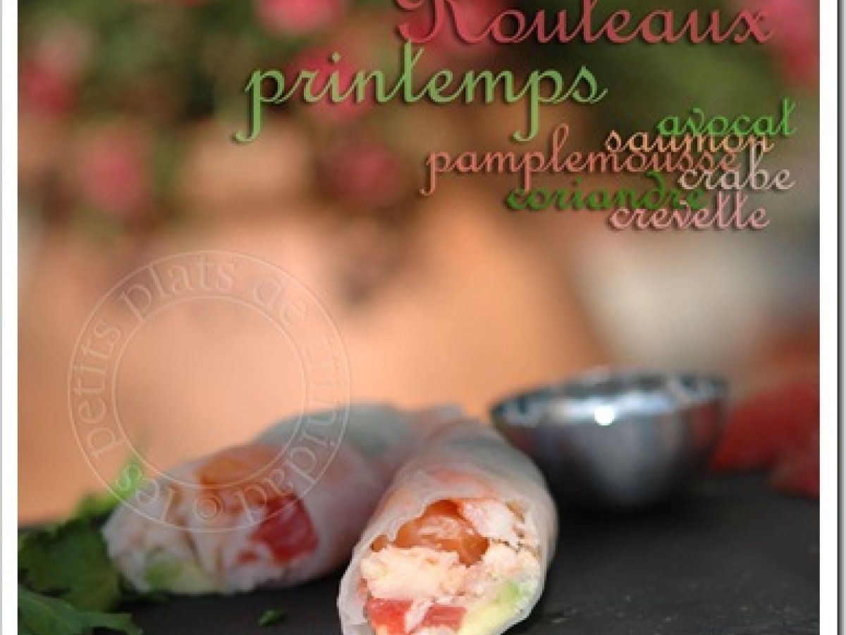 Rouleaux De Printemps A L Avocat Saumon Crabe Crevette